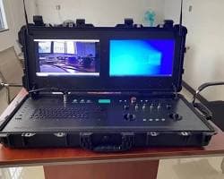 Yer kontrol istasyonu ekranı ve işlenmiş harita çıktısı